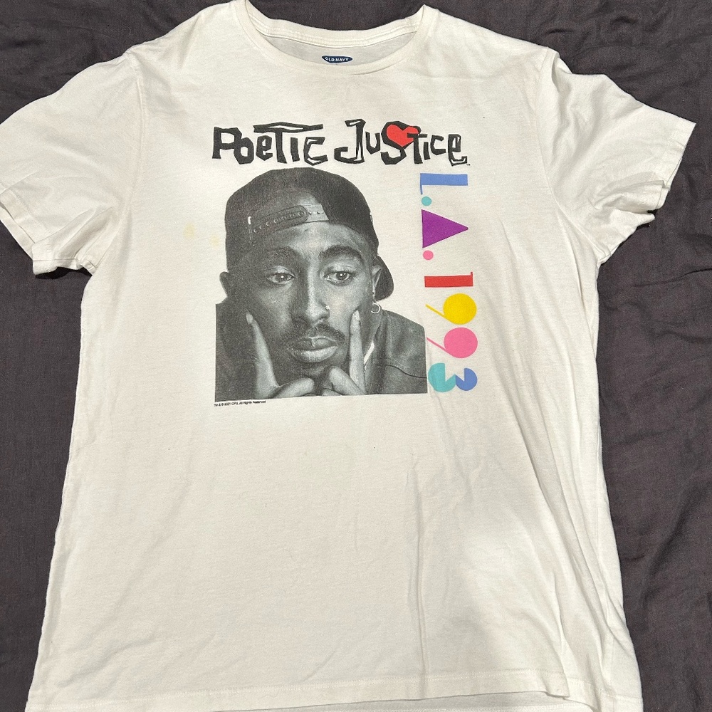 Poetic Justice Old Navy Tee White Size Large